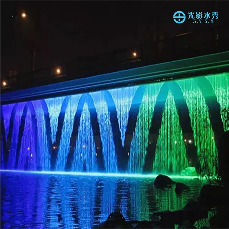 Waterfall Digital Digital Waterfall Graphical Waterfall Fountain Decorative Make Digital Water Curtain