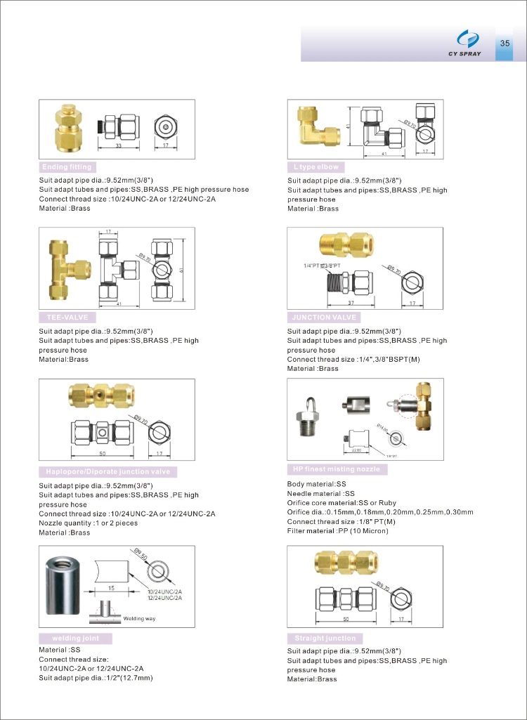 Brass Low Pressure Atomizing Nozzle Artificial Spray Ejector Cooling Dust Removal Nozzle