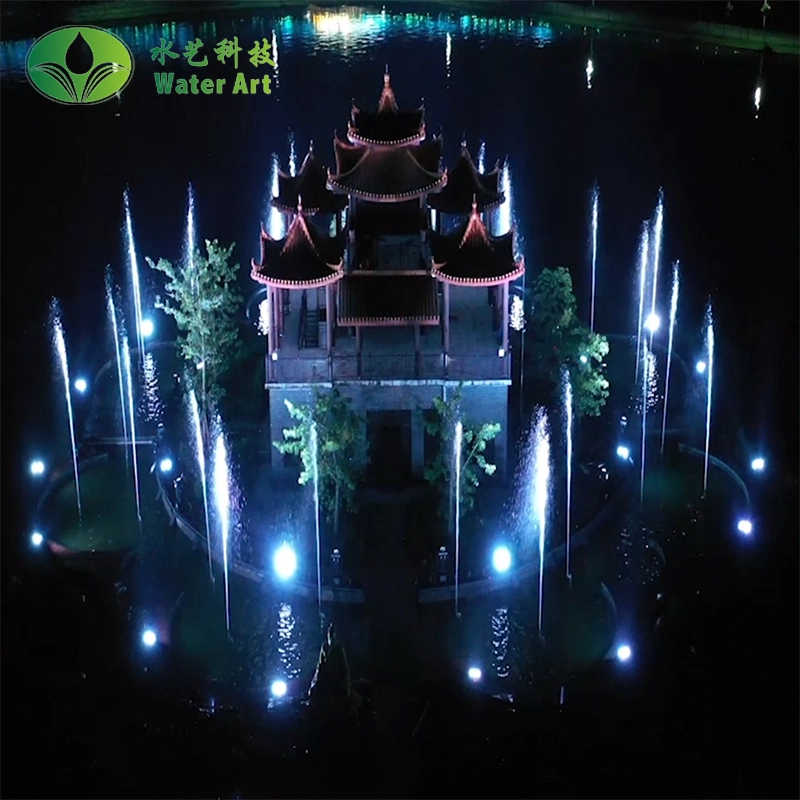 Large Laser Music Floating Lake Fountain