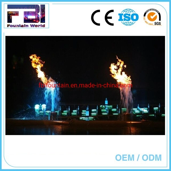 High Tech Factory Made Fire Flame Water Fountain